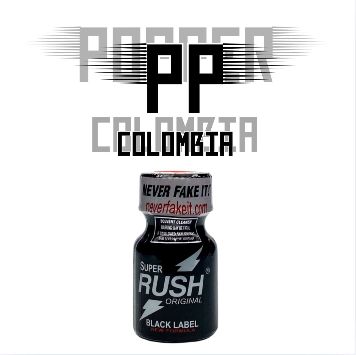 SUPER RUSH BLACK LABEL 10ML X 18 UNIDADES